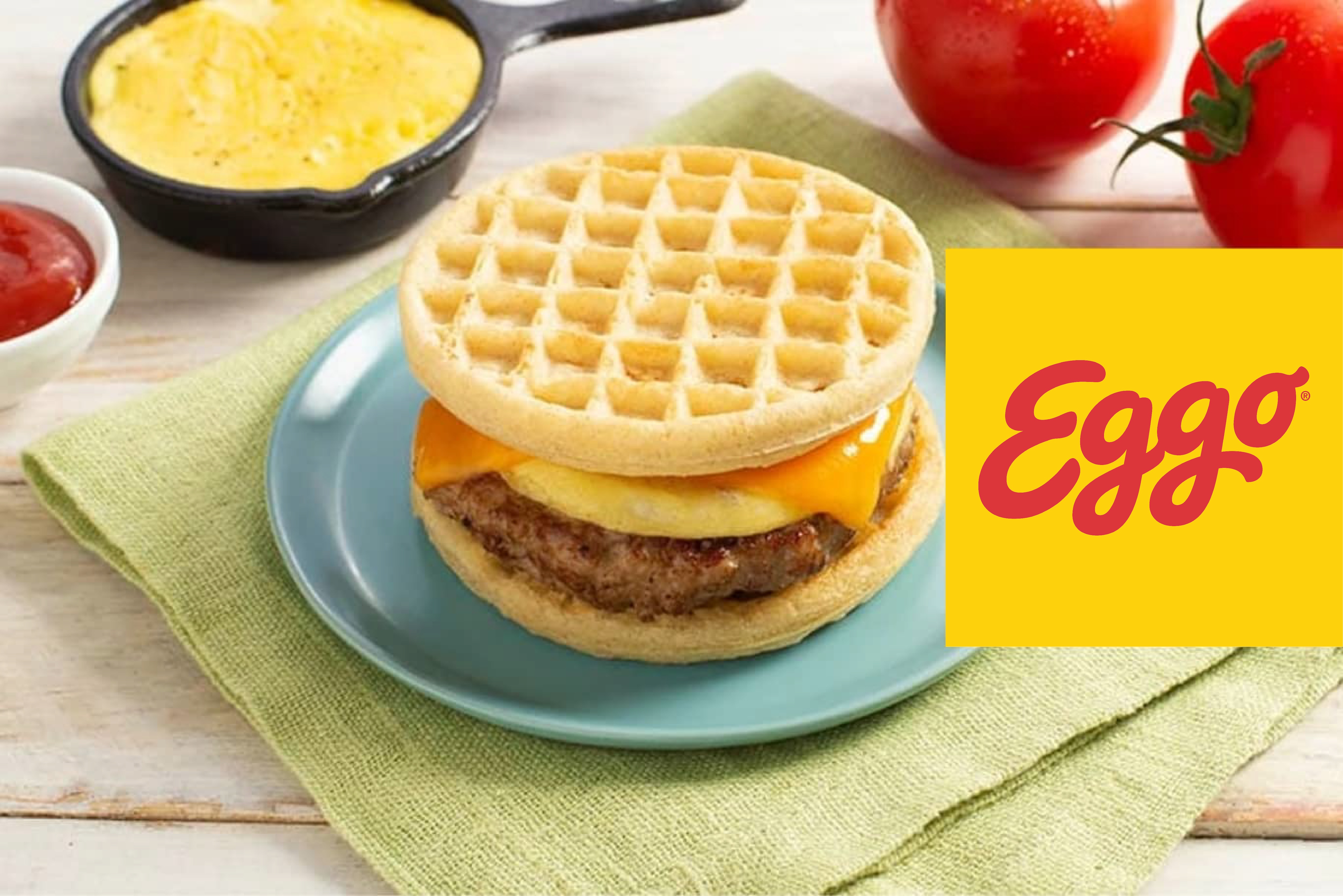 Eggo waffles sandwich